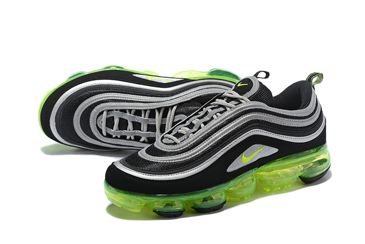 2018 Women Nike Air Vapormax 97 Grey Black Green Shoes